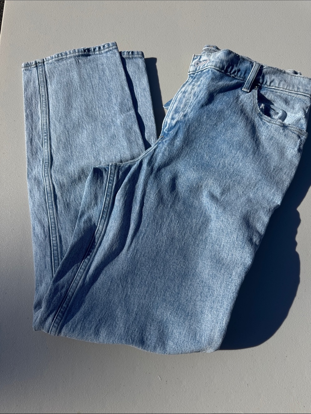 Abercrombie & Fitch Light Blue Straight Jeans